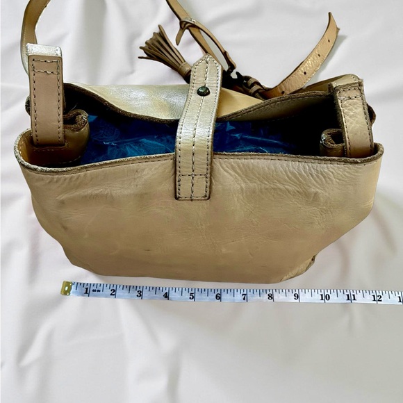 The Sak Tan Leather Shoulder Bag with Woven Detail - Picture 3 of 3